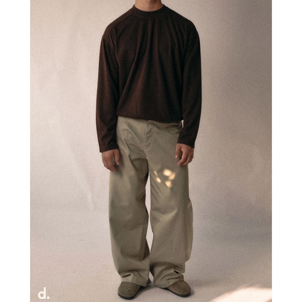 basé PANTS 04 - Quần Ống Rộng Form Barrel Chất Kaki