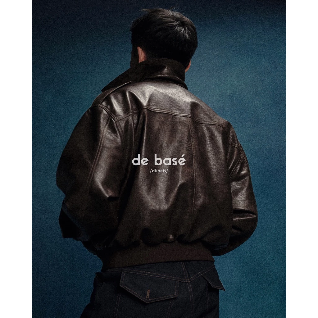 basé JACKET 02 - Áo Khoác Da Microfiber Form Crop