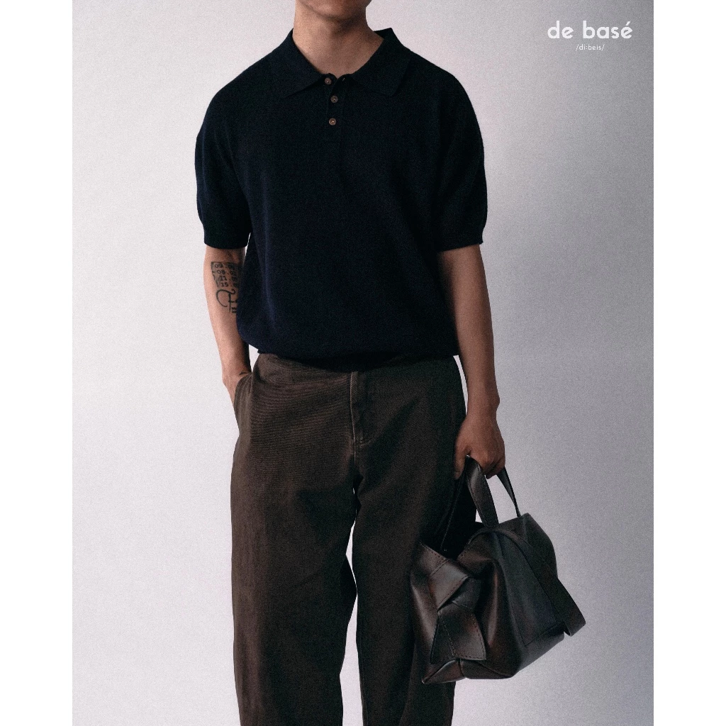 basé KNIT POLO 01 - Áo Len Polo Tay Ngắn