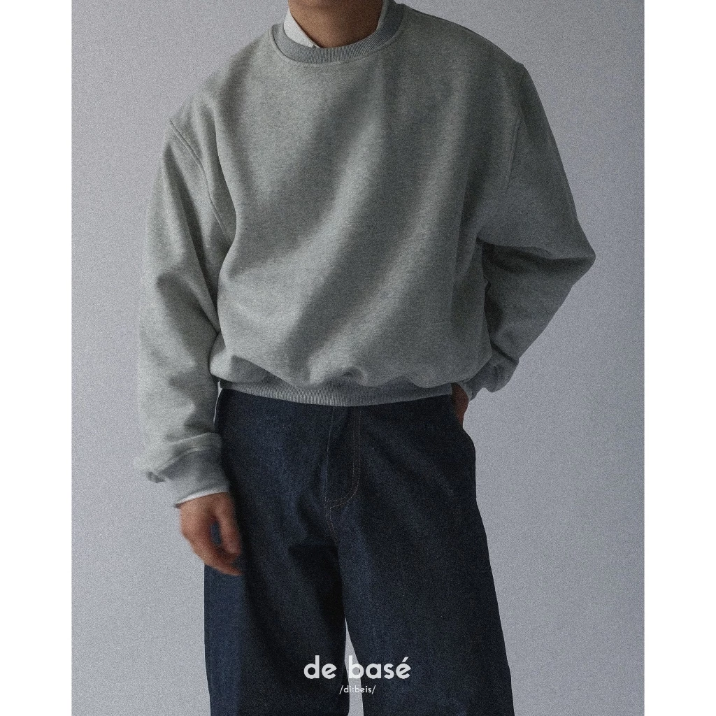 basé SWEATSHIRT 02 - Áo Nỉ Bông 440gsm Form Boxy